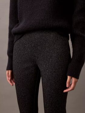Pantaloni skinny cu imprimeu în zig-zag