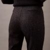 Pantaloni skinny cu imprimeu în zig-zag