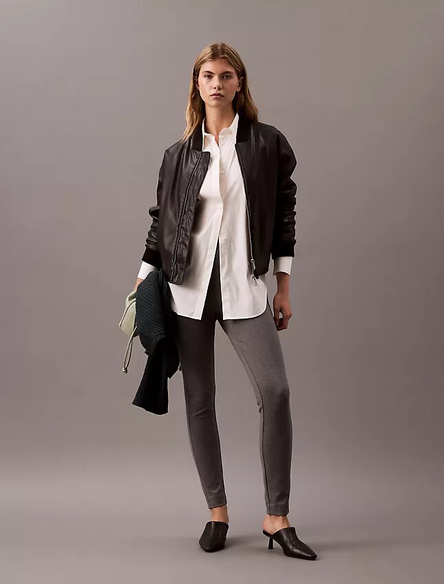 Pantaloni skinny din ponte uni Pantaloni skinny din ponte uni