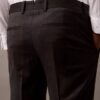 Pantaloni slim croiți din amestec de lână Pantaloni slim croiți din amestec de lână
