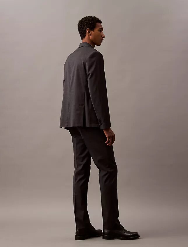 Pantaloni slim croiți din amestec de lână Pantaloni slim croiți din amestec de lână