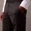 Pantaloni slim croiți din amestec de lână Pantaloni slim croiți din amestec de lână