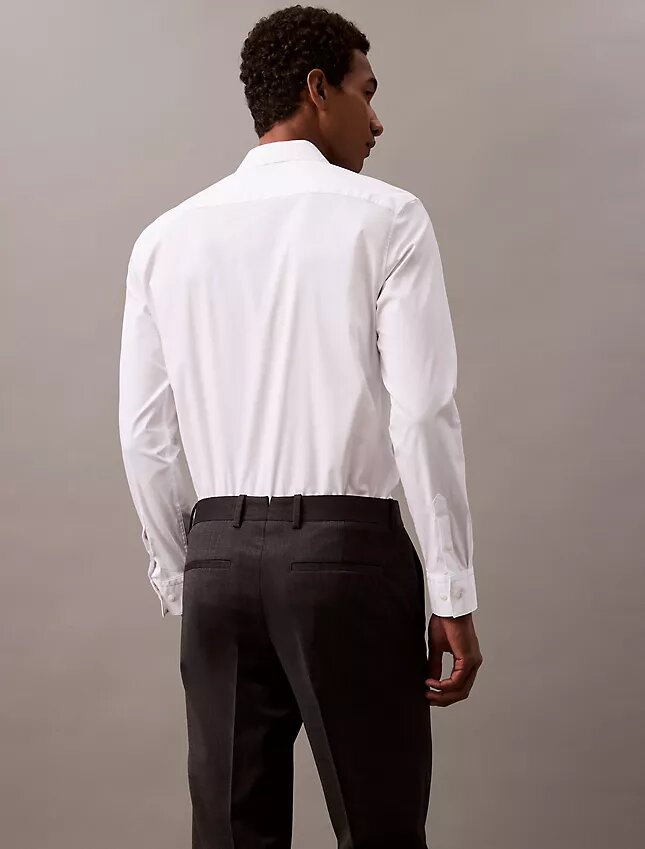 Pantaloni slim croiți din amestec de lână Pantaloni slim croiți din amestec de lână