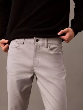 Pantaloni slim cu 5 buzunare