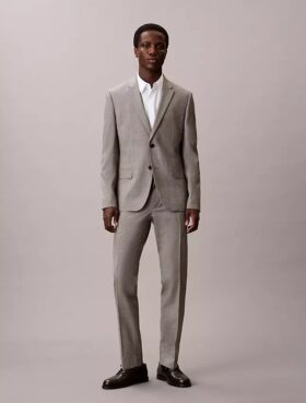 Pantaloni slim cu imprimeu houndstooth