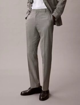 Pantaloni slim cu imprimeu houndstooth