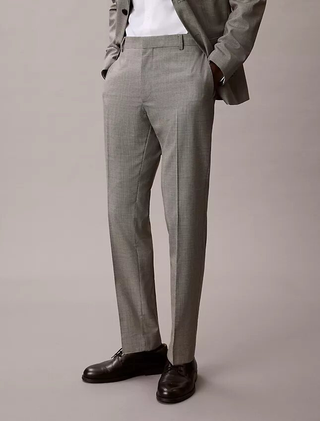 Pantaloni slim cu imprimeu houndstooth Pantaloni slim cu imprimeu houndstooth