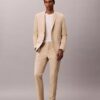 Pantaloni slim din amestec de in Pantaloni slim din amestec de in