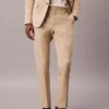 Pantaloni slim din amestec de in Pantaloni slim din amestec de in