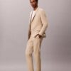 Pantaloni slim din amestec de in Pantaloni slim din amestec de in
