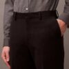 Pantaloni slim din gabardină de lână