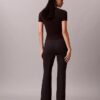 Pantaloni slim evazați din țesătură Ponte
