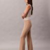 Pantaloni slim evazați din țesătură Ponte