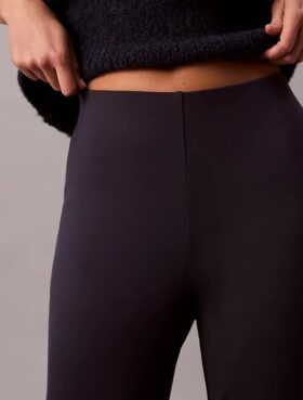 Pantaloni slim evazați din țesătură Ponte