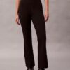 Pantaloni slim evazați din țesătură Ponte