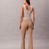 Pantaloni slim evazați din țesătură Ponte