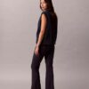Pantaloni slim evazați din țesătură Ponte