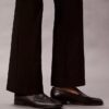 Pantaloni slim evazați din țesătură Ponte