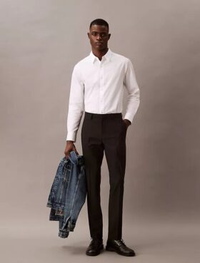 Pantaloni slim fit rafinați, elastici