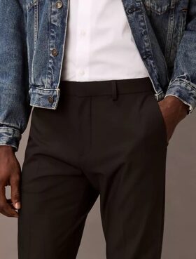 Pantaloni slim fit rafinați, elastici