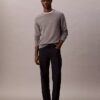 Pantaloni standard drepți, elastici, cu 5 buzunare