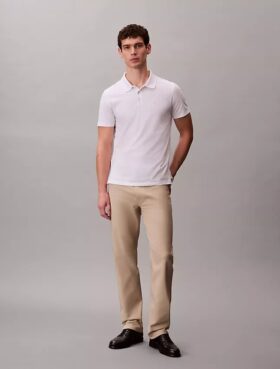 Pantaloni standard drepți, elastici, cu 5 buzunare