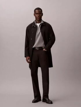 Pantaloni standard drepți, elastici, cu 5 buzunare