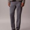 Pantaloni standard drepți, elastici, cu 5 buzunare