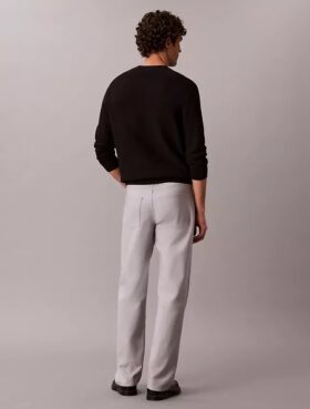 Pantaloni standard drepți, elastici, cu 5 buzunare