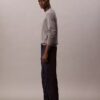Pantaloni standard drepți, elastici, cu 5 buzunare
