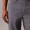 Pantaloni standard drepți, elastici, cu 5 buzunare