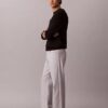 Pantaloni standard drepți, elastici, cu 5 buzunare