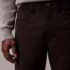 Pantaloni standard drepți, elastici, cu 5 buzunare