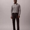 Pantaloni standard drepți, elastici, cu 5 buzunare