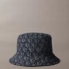 Pălărie tip bucket cu monogramă jacquard pe toată suprafața