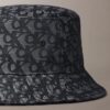 Pălărie tip bucket cu monogramă jacquard pe toată suprafața