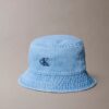 Pălărie tip bucket din denim cu monogramă