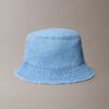 Pălărie tip bucket din denim cu monogramă