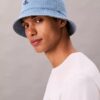 Pălărie tip bucket din denim cu monogramă