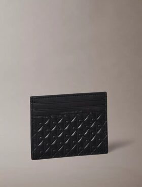 Portcard cu monogramă în relief pe toată suprafața