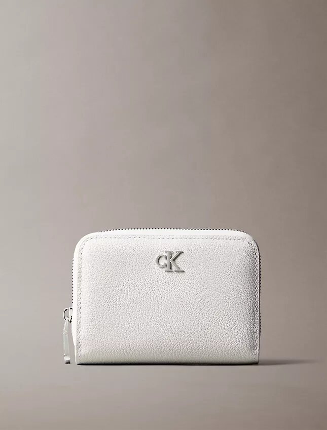 Portofel minimalist cu clapetă și fermoar, cu Monogram Portofel minimalist cu clapetă și fermoar, cu Monogram