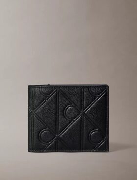 Portofel pliant cu logo în relief