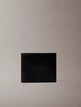 Portofel pliant Monologo cu relief