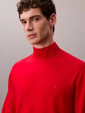 Pulover cu guler înalt din lână merino