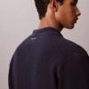 Pulover cu nasturi și cusături tip plasă Pulover cu nasturi și cusături tip plasă