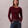 Pulover din amestec de lână merino și lurex Pulover din amestec de lână merino și lurex