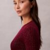 Pulover din amestec de lână merino și lurex Pulover din amestec de lână merino și lurex