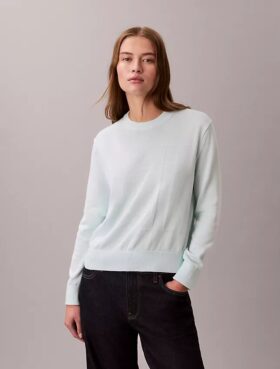 Pulover din bumbac fin cu Monogram