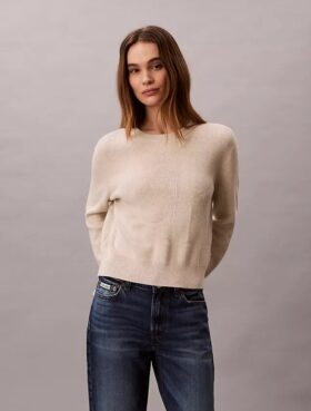 Pulover din bumbac fin cu Monogram