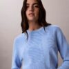 Pulover din bumbac fin cu Monogram